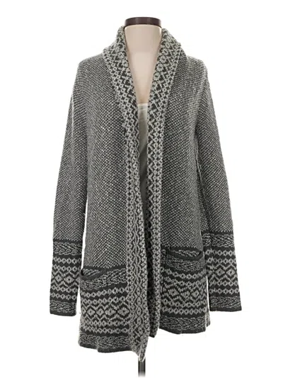 Pre-owned Lucky Brand Cardigan Sweater In Gray