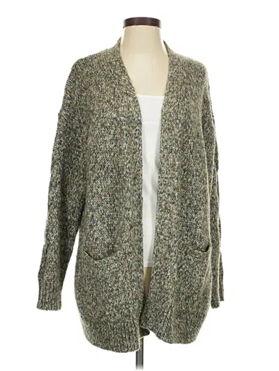 Pre-owned Lucky Brand Cardigan Sweater In Green
