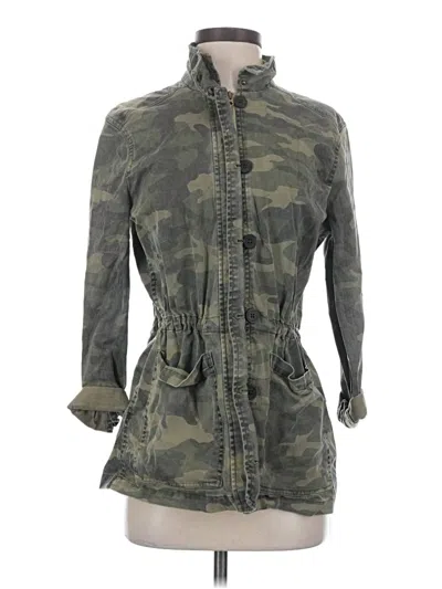 Pre-owned Lucky Brand Cardigan Sweater In Green