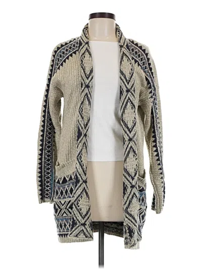 Pre-owned Lucky Brand Cardigan Sweater In Ivory