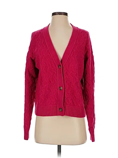 Pre-owned Lucky Brand Cardigan Sweater In Pink