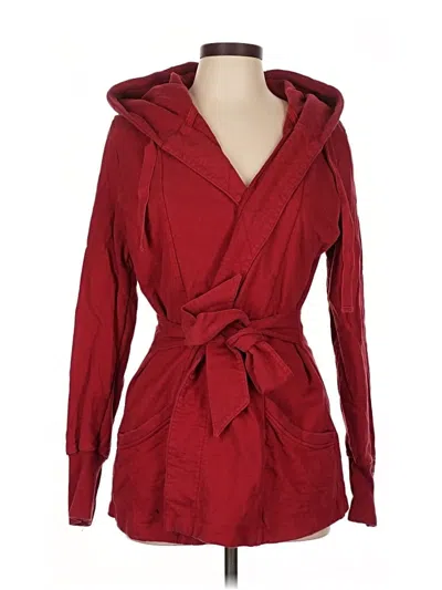 Pre-owned Lucky Brand Cardigan Sweater In Red