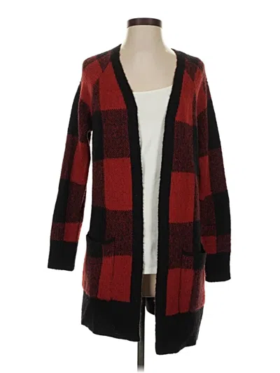 Pre-owned Lucky Brand Cardigan Sweater In Red