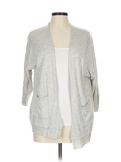 Pre-owned Lucky Brand Cardigan Sweater In Silver