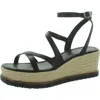 LUCKY BRAND CAROLIE WOMENS LEATHER STRAPPY WEDGE SANDALS