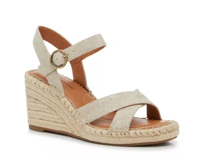 Lucky Brand Casstin Wedge Sandal In Neutral