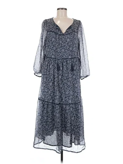 Pre-owned Lucky Brand Casual Dress In Blue