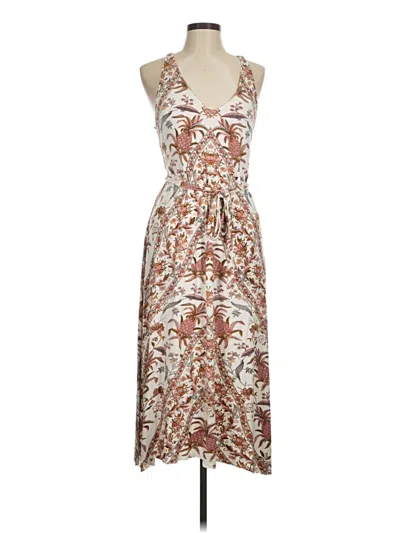 Pre-owned Lucky Brand Casual Dress In Brown