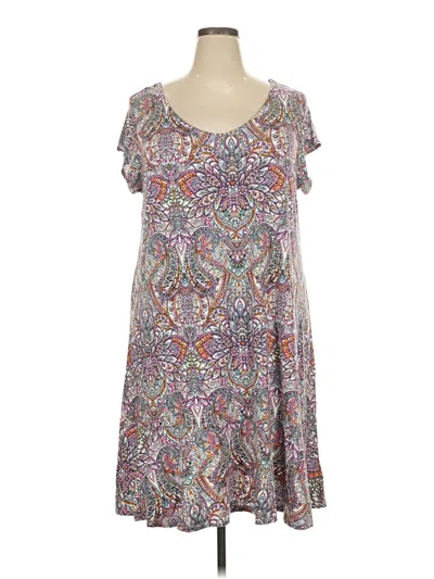 Pre-owned Lucky Brand Casual Dress In Gray