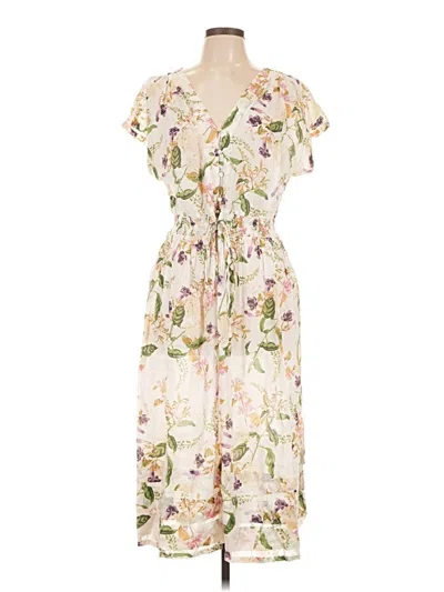Pre-owned Lucky Brand Casual Dress In Ivory