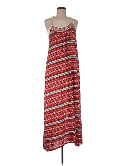 Pre-owned Lucky Brand Casual Dress In Red