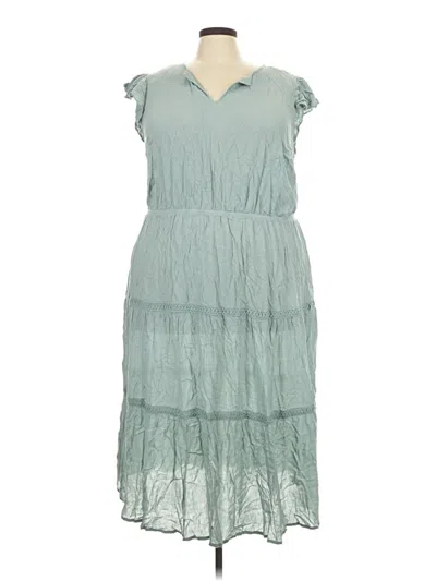 Lucky Brand Casual Dress In Green