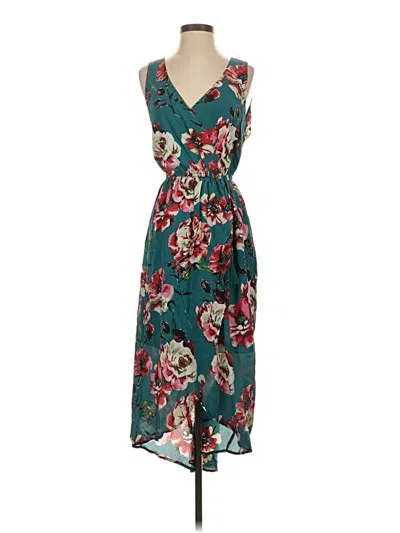 Pre-owned Lucky Brand Casual Dress In Teal