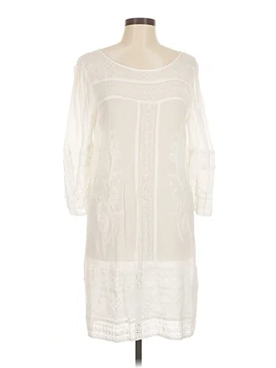 Pre-owned Lucky Brand Casual Dress In White