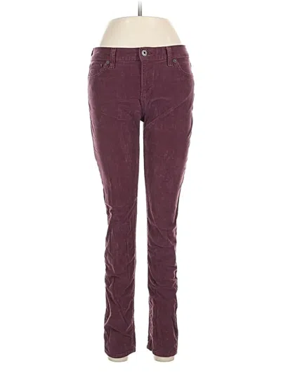 Pre-owned Lucky Brand Casual Pants In Burgundy
