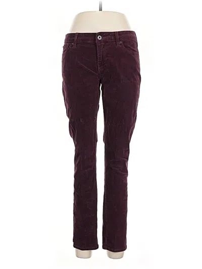 Pre-owned Lucky Brand Casual Pants In Burgundy