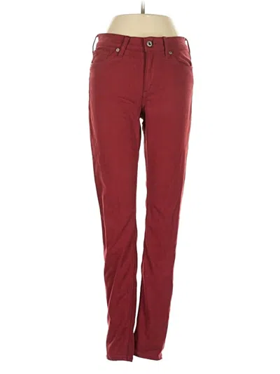 Pre-owned Lucky Brand Casual Pants In Burgundy