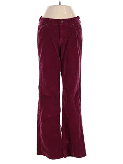 Pre-owned Lucky Brand Casual Pants In Burgundy