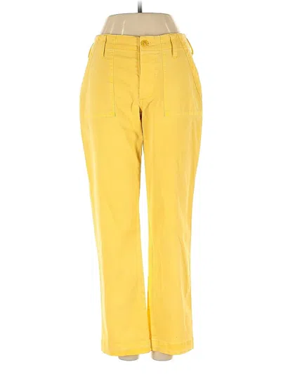 Pre-owned Lucky Brand Casual Pants In Yellow