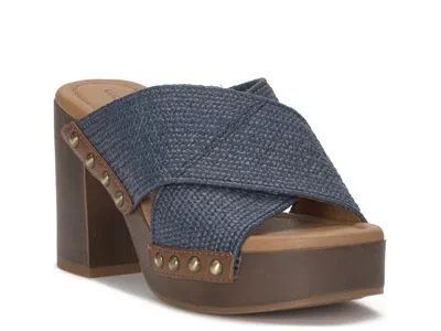 Lucky Brand Casyna Platform Sandal In Blue