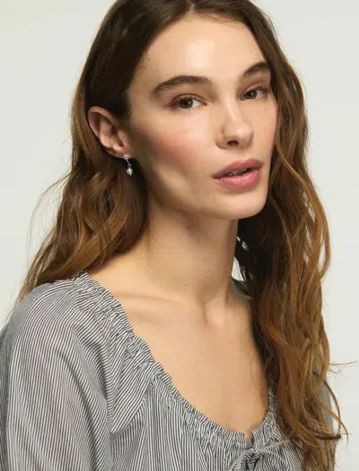 Lucky Brand Celstial Stud And Drop Earrings In Metallic