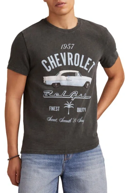 Lucky Brand Chevy Bel Air Cotton Graphic T-shirt In Raven