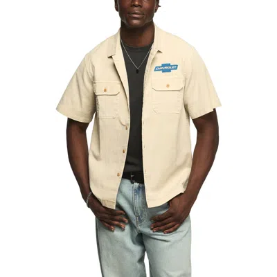 Lucky Brand Chevy Garage Graphic Button-up Shirt In Neutral