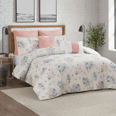 Lucky Brand Clarie Floral Comforter Sets In Blue;green;gray;pink;ivory