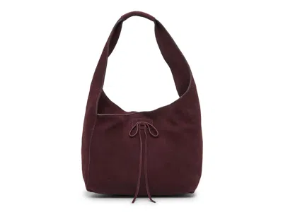 Lucky Brand Clem Suede Mini Hobo Bag In Burgundy
