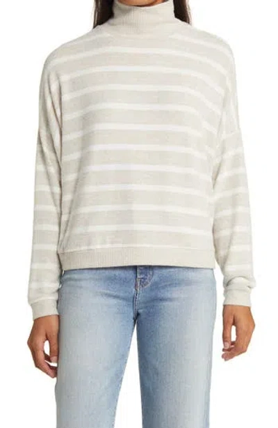 Lucky Brand Cloud Mock Neck Sweater In Neutral