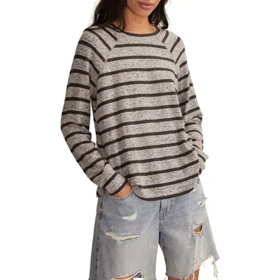 Lucky Brand Cloud Raglan Sleeve Knit Top In Gray