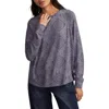 Lucky Brand Cloud Raglan Sleeve Knit Top In Multi