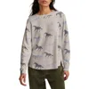 Lucky Brand Cloud Raglan Sleeve Knit Top In Multi