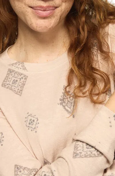 Lucky Brand Cloud Soft Long Sleeve Top In Neutral