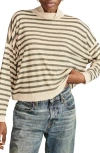 Lucky Brand Cloud Stripe Cowl Neck Knit Top