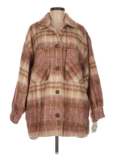 Pre-owned Lucky Brand Coat In Brown