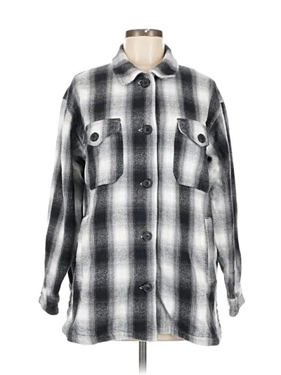 Pre-owned Lucky Brand Coat In Gray