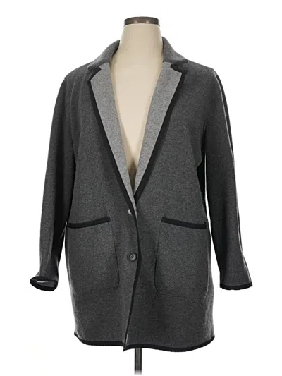 Pre-owned Lucky Brand Coat In Gray