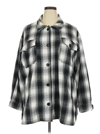 Pre-owned Lucky Brand Coat In Gray
