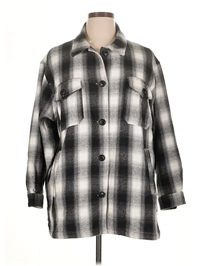 Pre-owned Lucky Brand Coat In Gray