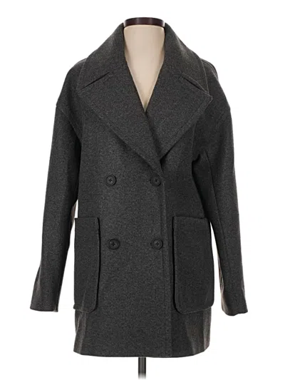 Pre-owned Lucky Brand Coat In Gray