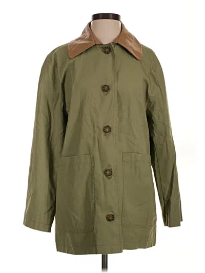 Pre-owned Lucky Brand Coat In Green