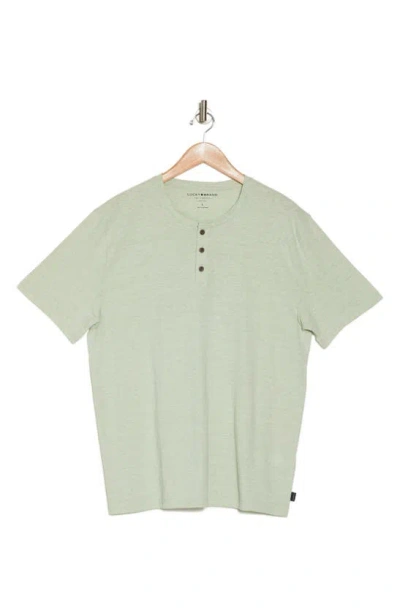 Lucky Brand Cotton Blend Jersey Henley In Green