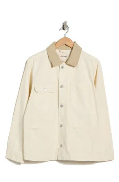 Lucky Brand Cotton Canvas Barn Jacket In Neutral