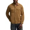 Lucky Brand Cotton Corduroy Button-up Utility Shirt In Brown
