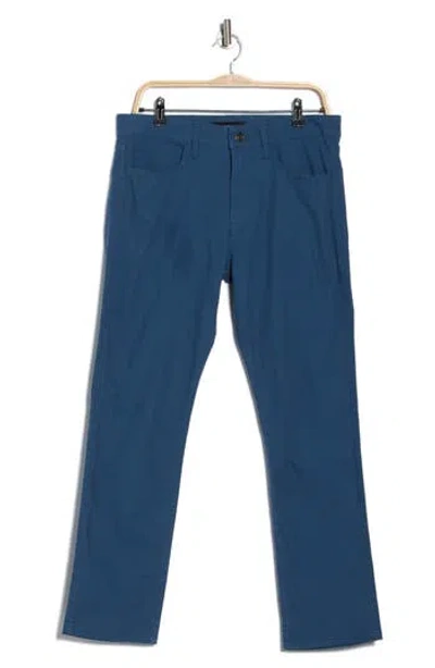Lucky Brand Cotton Stretch Canvas Pants In Blue