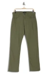 Lucky Brand Cotton Stretch Canvas Pants In Caper Green/green