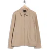 Lucky Brand Cotton Twill Zip Work Jacket In Neutral