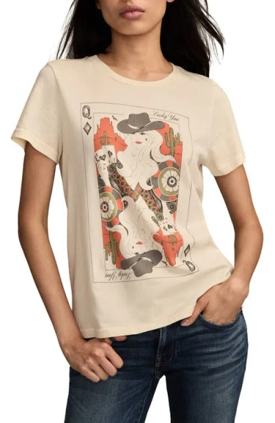Lucky Brand Cowgirl Card Cotton Graphic T-shirt In Neutral