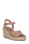 Lucky Brand Coyna Espadrille Ankle Strap Platform Wedge Sandal In Bellini Linen
